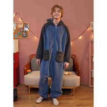 V 16465 Cartoon Coral Fleece Robe Set ��ͨɺ����˯����װ