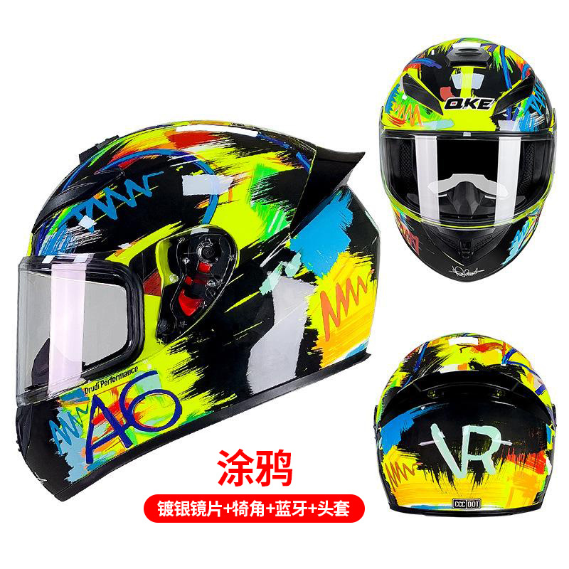 Fábrica al por mayor casco de motocicleta Caballero femenino locomotora eléctrica puede ser equipado con Bluetooth casco de seguridad de invierno 3C/DOT certificación