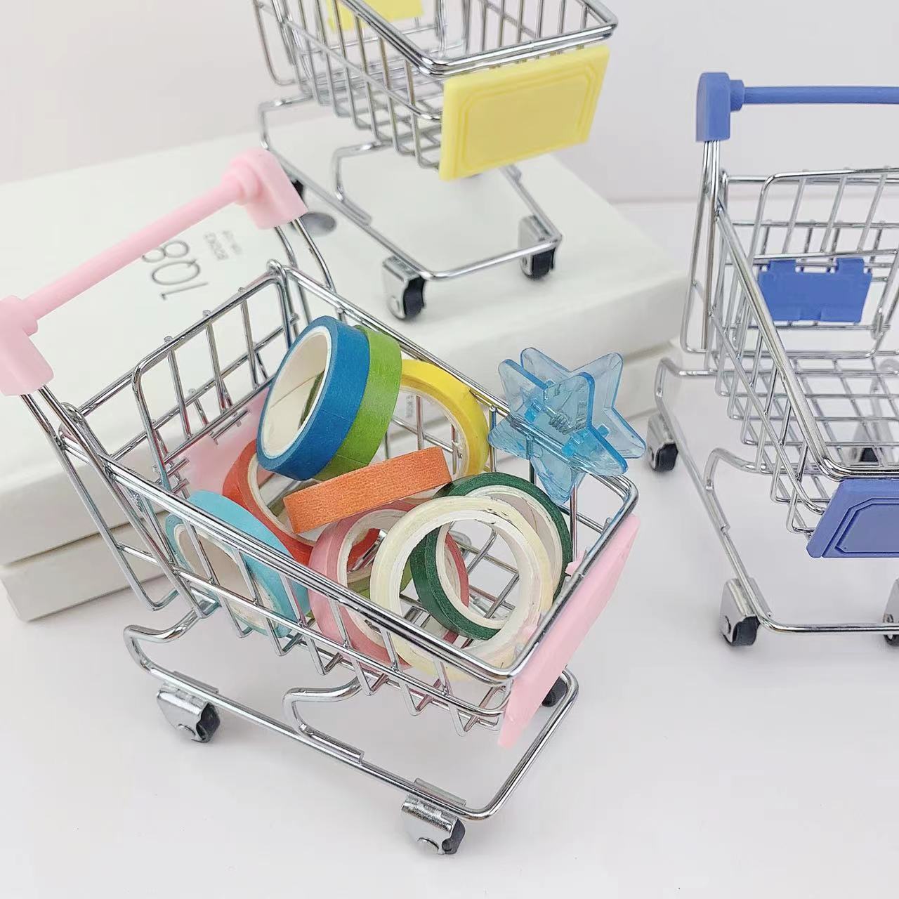 Shopping Cart Color Block Metal Toys display picture 1