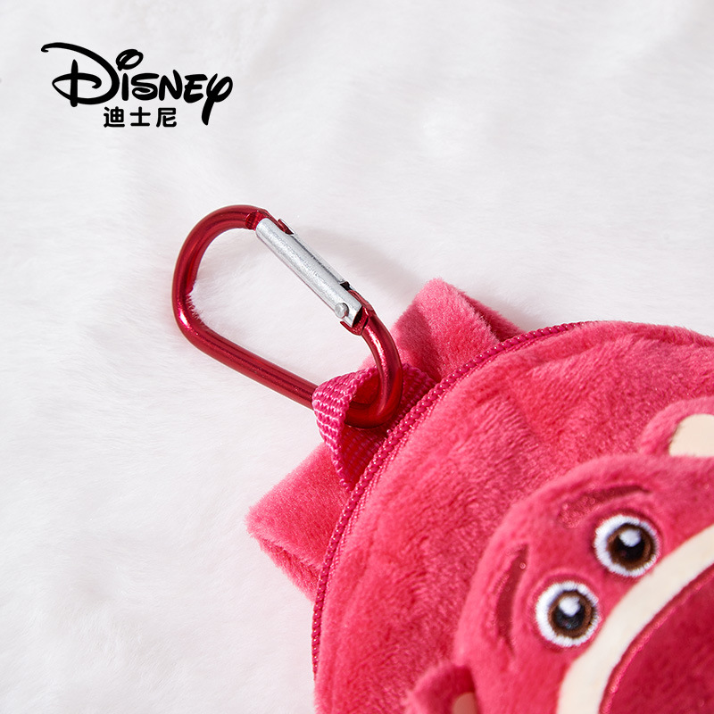 Monedero de Peluche de Lotso de Disney, Mini Monedero de Dibujos Animados, Bonito y con Tres Ojos, Venta al por Mayor