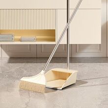 猪鬃毛扫把簸箕套装木地板家用软毛扫帚鬃毛扫地笤帚捎把刮水器