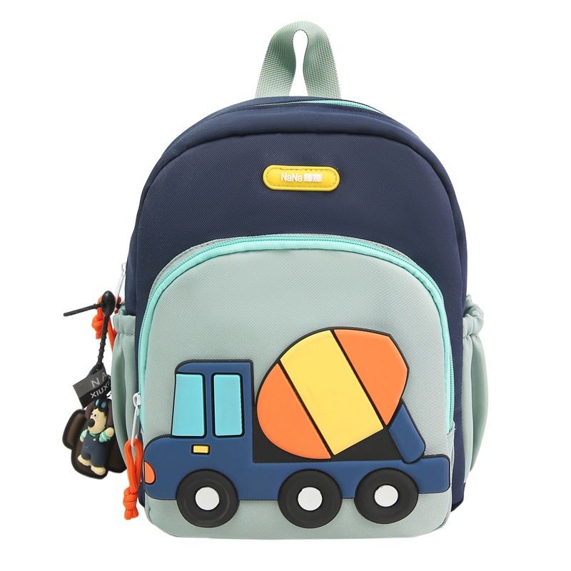 Bolsas escolares de gran capacidad para estudiantes de primaria, dibujos animados, excavadoras lindas, mochilas para niños y niñas, nueva ola de mochilas para niños transfronterizos