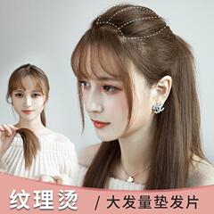 トウモロコシのひげパッドの髪の女性パッドの高い頭の上のかつらの女性のステルスのリアルな髪の糸の増発量の高い頭の上のふわふわしている器