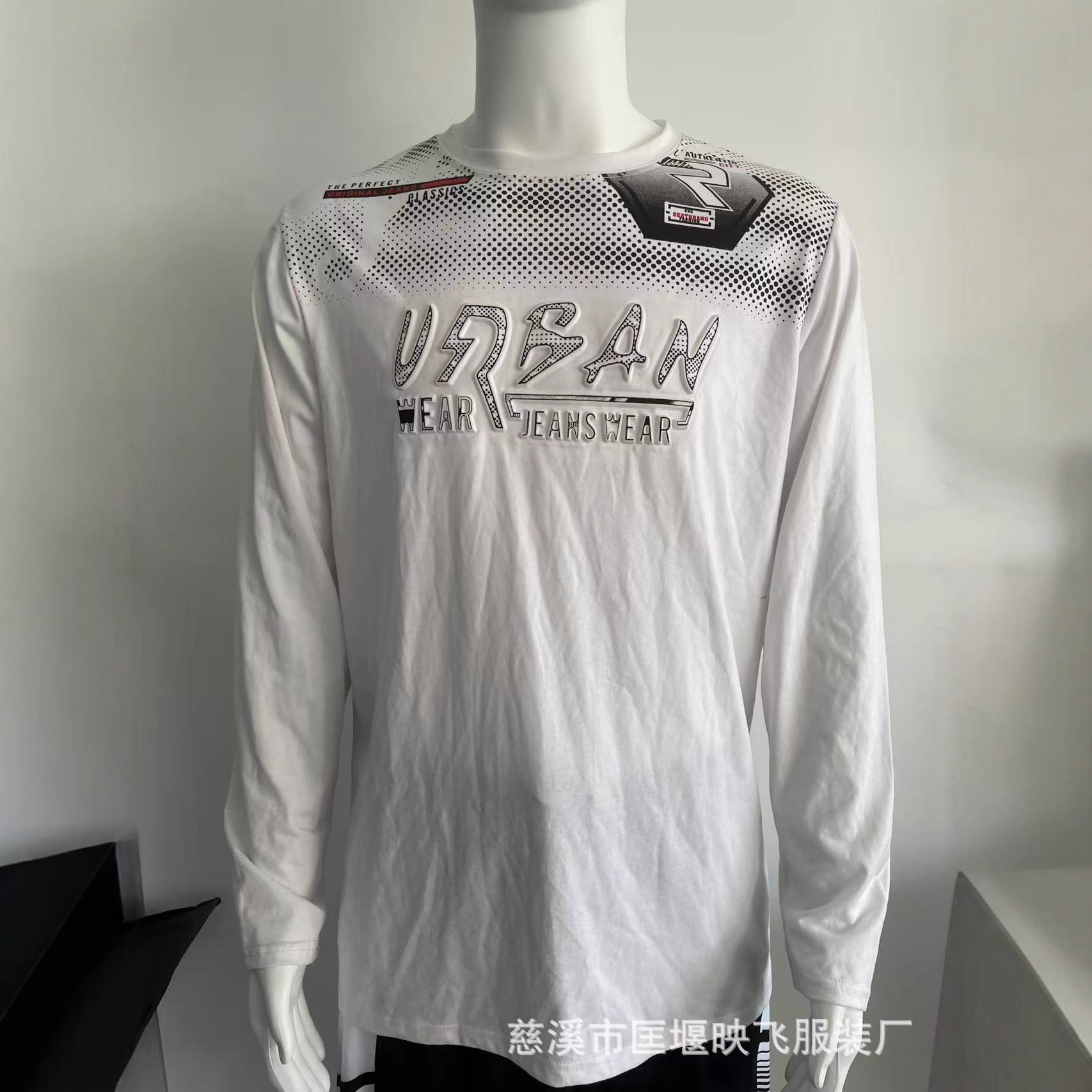 外贸工厂批量定制欧美立体凹凸印花短袖T恤 来图来样设计