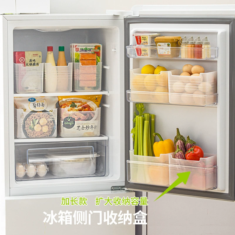 Ящик для хранения на боковой двери холодильника Nachuan, бытовой ящик для хранения продуктов в морозильной камере, ящик для хранения кухонных продуктов, расширенная версия