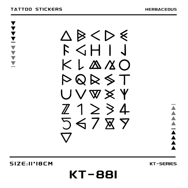 Niche Geometric Letter Herbal Tattoo Stickers Waterproof Long-Lasting Realistic High-End Style for Women Ins-Style Juice Wrist Finger Tattoos Niche Geometric Letter Herbal Tattoo Stickers Waterproof Long-Lasting Realistic High-End Style for Women Ins-Style Juice Wrist Finger Tattoos