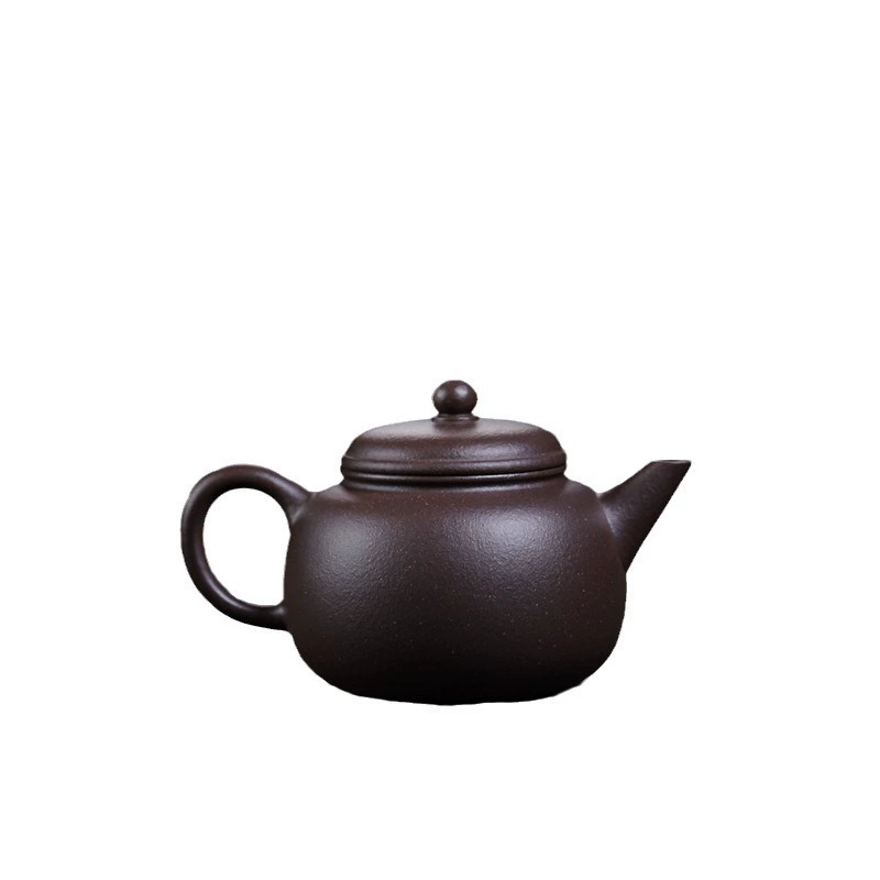 Gongtang Zisha pot Самодельная оригинальная руда Tianqingzun уровень 110 мл тонкая резьба прокол фиолетовый песок набор чая