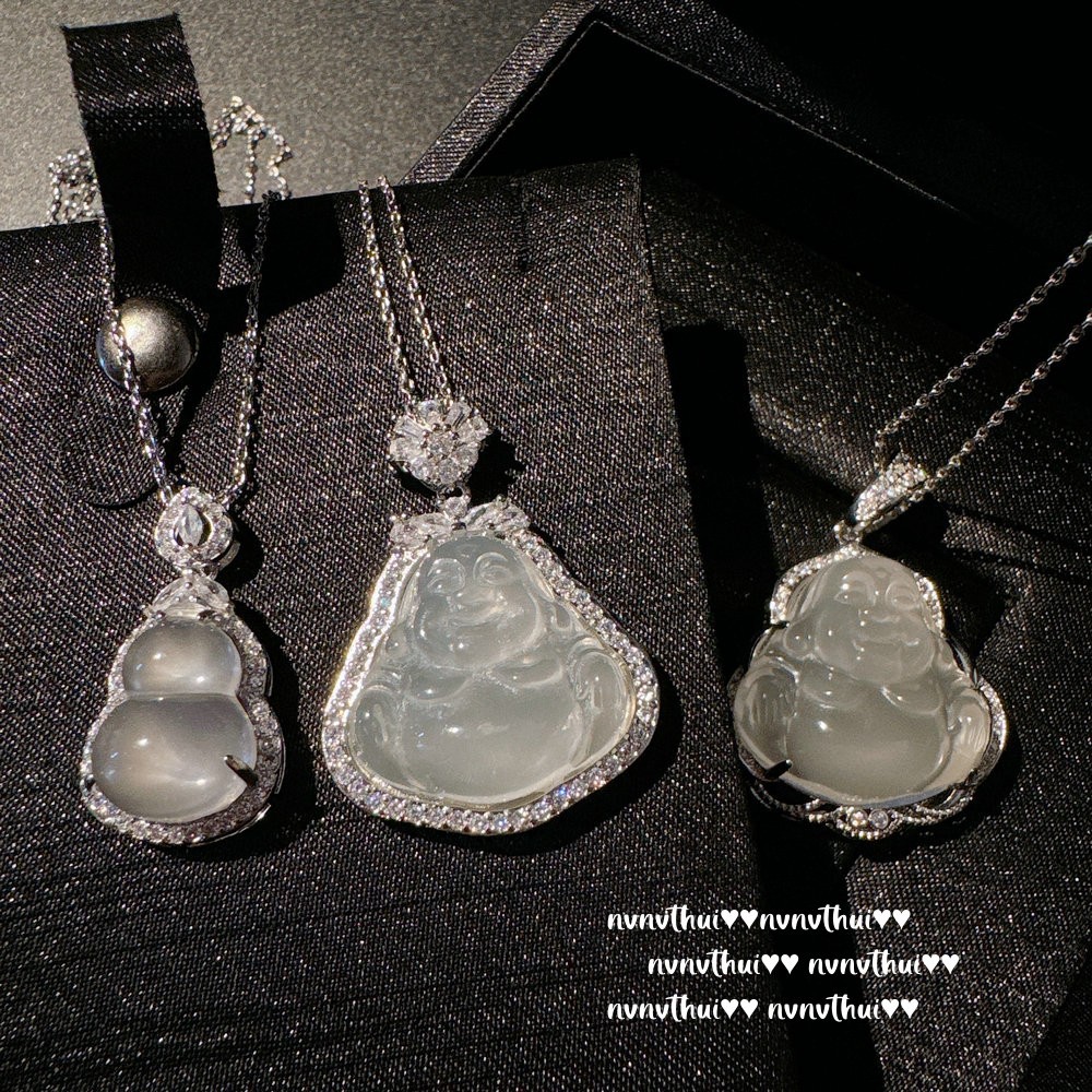 lychee jelly chalcedony gourd gem pendant necklace water spirit water spirit princess smile chalcedony buddha necklace