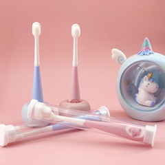 Children's Soft-Bristled Toothbrush Colorful Cartoon Washing Oral Cleaning Five-Pointed Star Children's Thousand-Bristled Toothbrush One Piece Dropshipping
