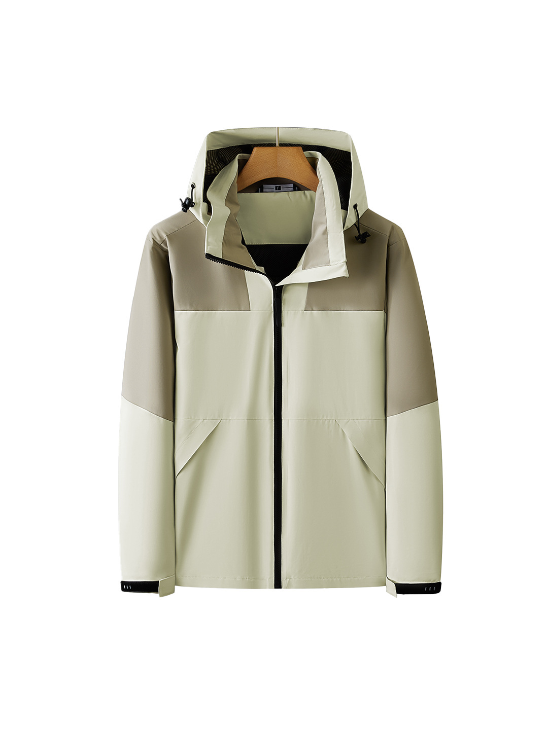 Personalizada ropa de asalto de una sola capa de otoño y invierno engrosado dos piezas conjunto de ropa de trabajo estampado bordado pintado herramientas impermeables a prueba de viento