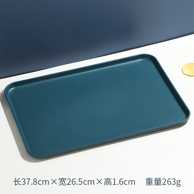 長方形のトレイ、水カップ、ティーカップ、フルーツプレート、大容量、食堂、ホテル、北欧風、インスタで話題の同型|undefined