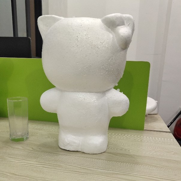 Oso de espuma directo de fábrica blanco DIY material de arreglo floral hecho a mano Día de San Valentín Rosa oso con juguete