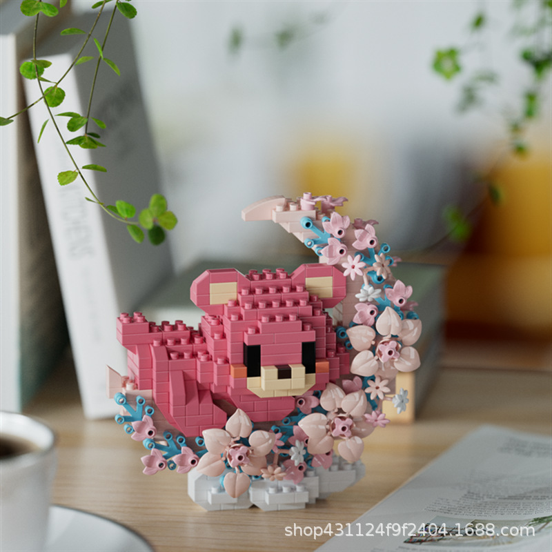 Compatible con Lego inmortal ramo de flores, juguetes de ensamblaje de plantas, adornos de claveles de girasol, regalos de año nuevo para niñas al por mayor