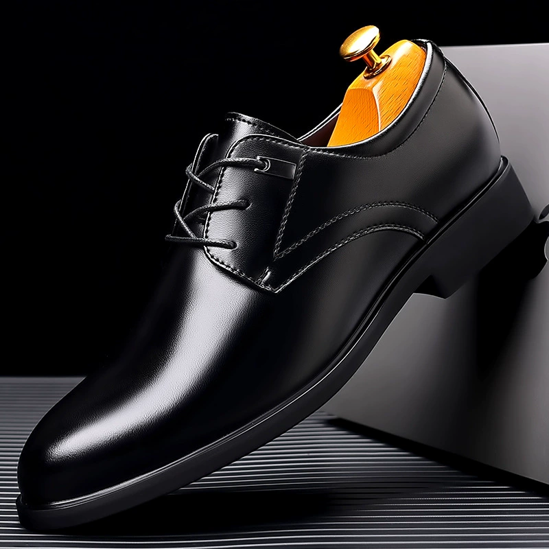 Осень 2023 Новая мужская деловая модельная обувь, мужские кожаные туфли на шнуровке, трансграничные Большие размеры 50 ярдов 2288