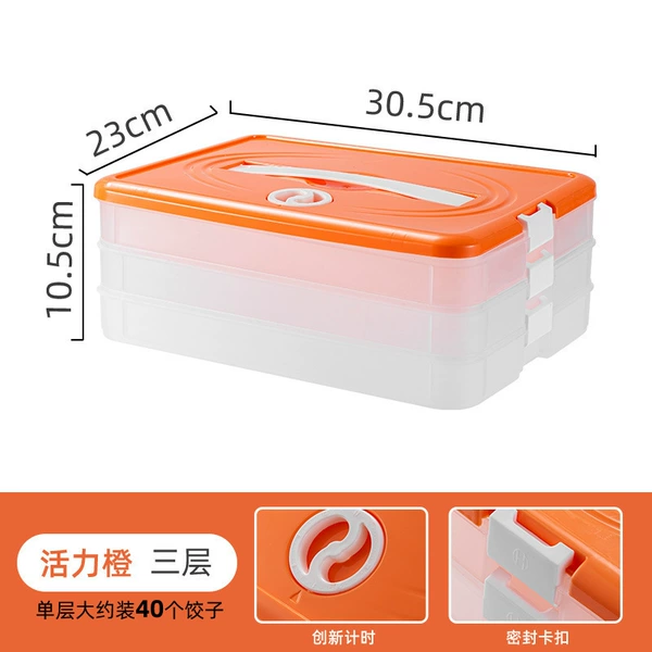 Food grade PP material-time lock fresh [orange]