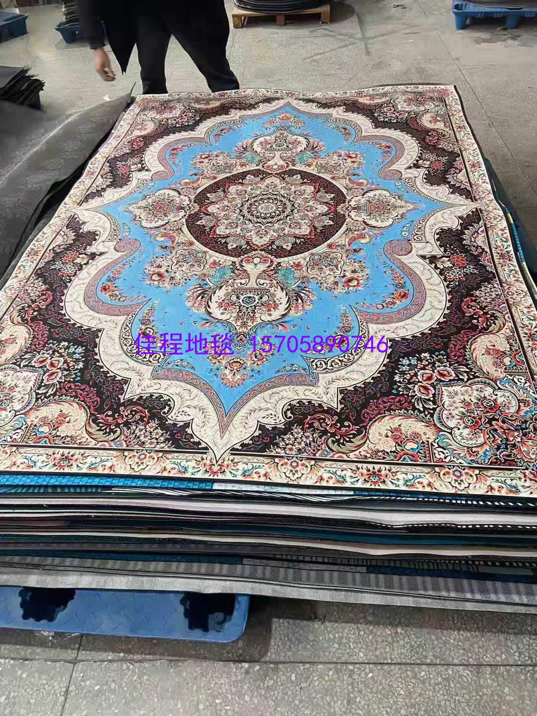 Cross-Border Retro Style Oriental Exquisite Pattern Carpet Manufacturer Wholesale High Quality Non-Slip Home Living Room Carpet