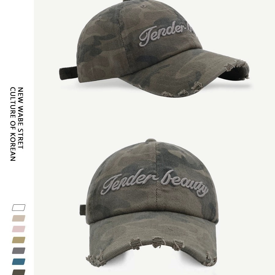 Бейсболка (Fender) с вышивкой, камуфляж, унисекс, корейский стиль, регулируемая
