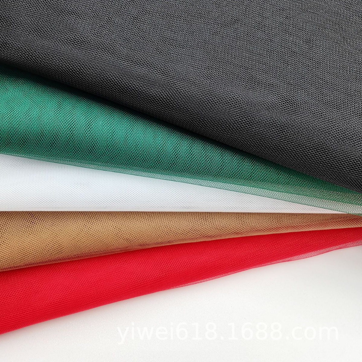 厂家直销批发锦纶美国网薄纱网眼布料舞台礼服服装礼品包装面料