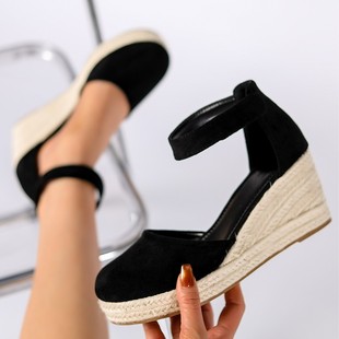 Foreign Trade Fashion Women's Sandals New Style Baotou Wedge Sandals Thick Bottom Platform Straw Wiped Hemp Rope Velcro Sandals