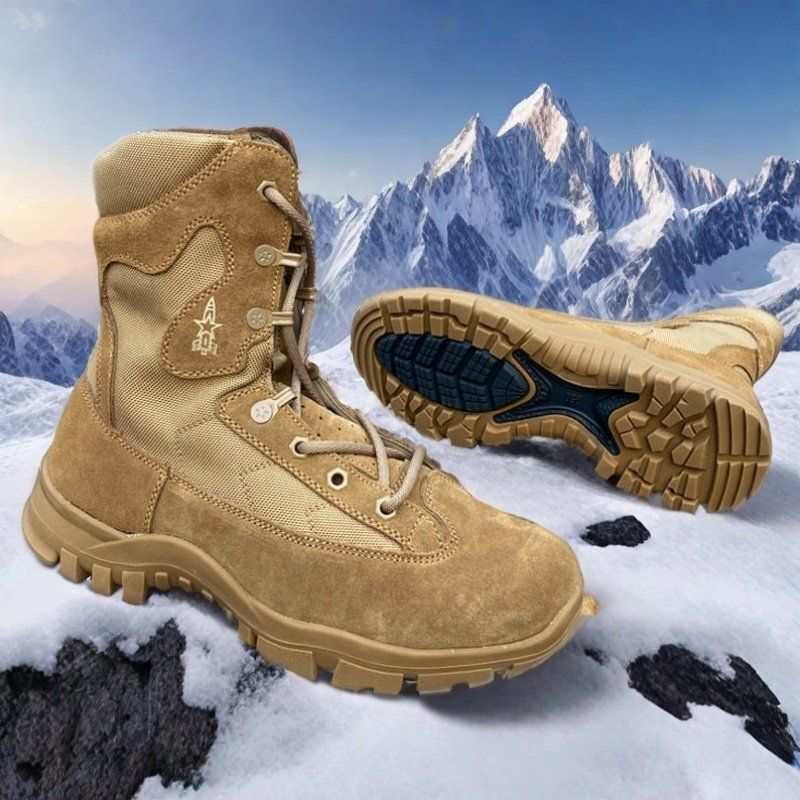 Authentic New Ultra-Thin Rocket High-Top Genuine Military Training Boots Mid-Top Wear-Resistant Non-Slip Breathable Waterproof Combat Boots