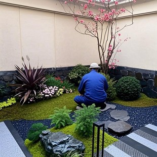 Chengdu Zen Private Garden Design, Villa Garden Landscape Construction, Famous Hotel Roof Terrace, Commercial Surrounding Construction