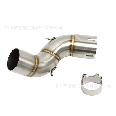 Suitable for Kawasaki Z900 Motorcycle exhaust pipe - z900-middle-section-stainless-steel-less-welding-version-opening