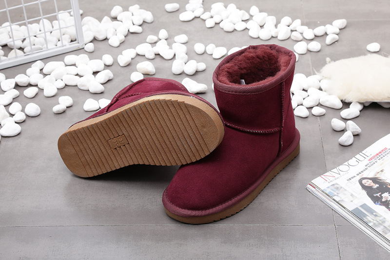 Women's short boots Flat cotton boots with lint all go with student cotton shoes_voghion.com