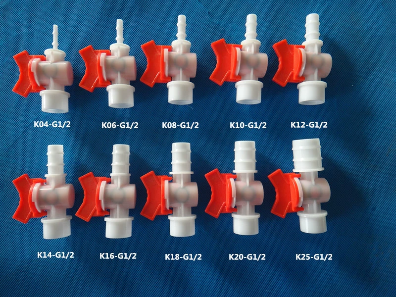 Пластиковый шланг шаровой кран 4-х точечный Внутренний провод пластиковый регулирующий переключатель G1/2 Внутренний провод пластиковый регулирующий клапан кран