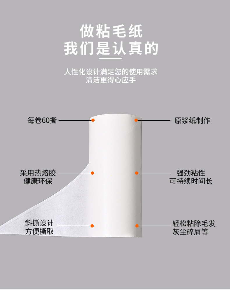 宠物粘毛器滚筒式粘毛器毛发清理器粘毛刷猫咪衣物除毛刷厂家批发详情8