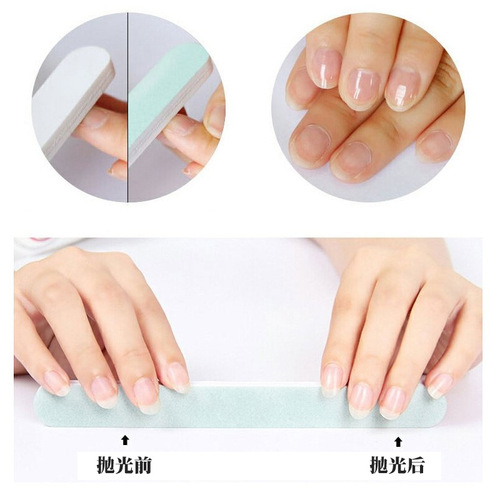 Nail polishing strip, super bright double-sided waxing paste, nail sponge, polishing strip, nail polishing tool