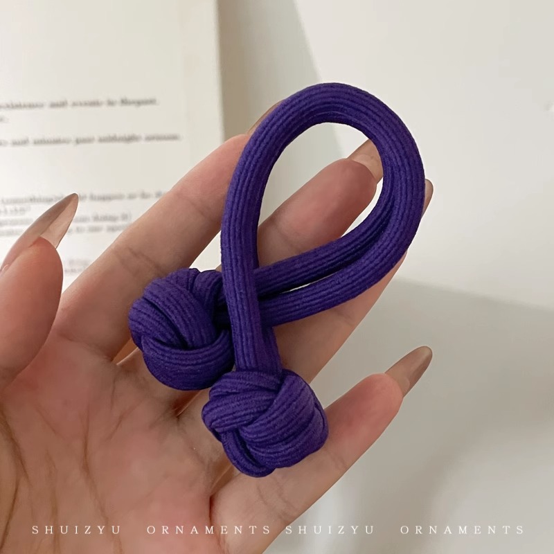 2025 nuevo estilo cuerda para la cabeza niña banda de goma de gama alta cuerda para atar el cabello temperamento de alta gama lazo para el cabello funda de cuero simple tocado