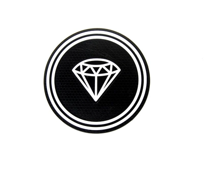 Anti-slip mat ornament, car decoration sticker - white-diamond