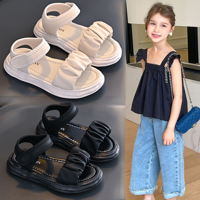 Girls' Sandals 2026 Summer New Style Kidsren's Sports Soft-Soled Shoes for Older Kidsren and Students, Girls' Fashionable Princess Shoes