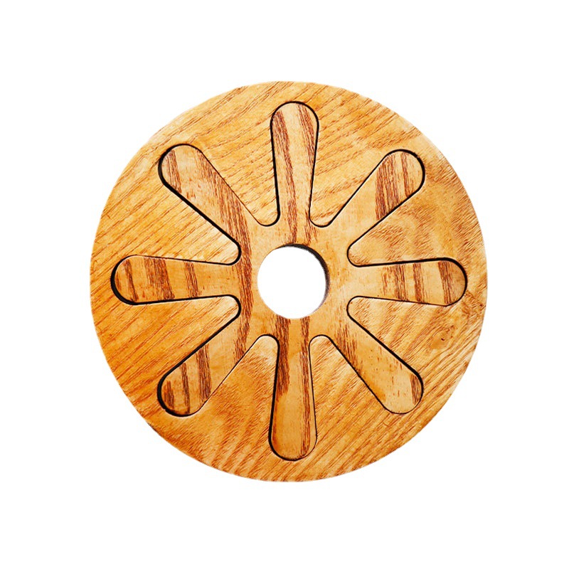 东莞外贸工厂 实木餐垫定制 木质杯垫加厚创意防滑木垫木制隔热垫