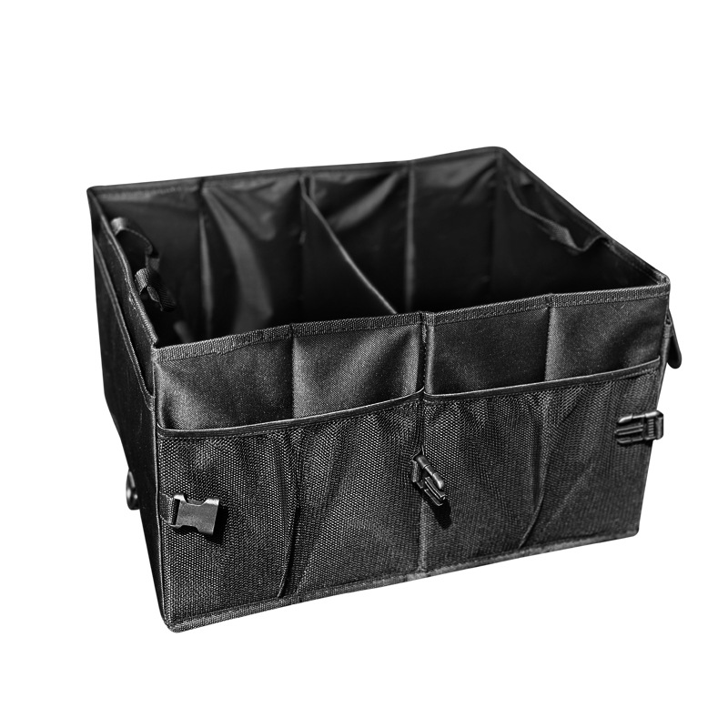 Cesta de almacenamiento del maletero del automóvil multifuncional de tela de oxford engrosada caja de herramientas plegables montada en el automóvil caja de almacenamiento de acabado