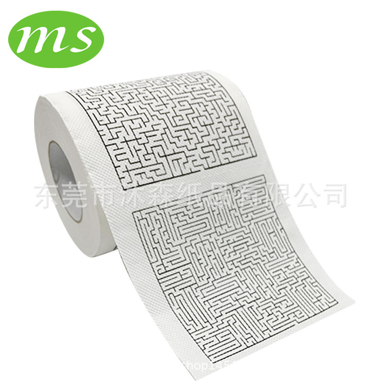 Labyrinth Tissue Maze Creative Advertising Printing Roll Toilet Paper Maze Creative Tissue Maze Game Tissue