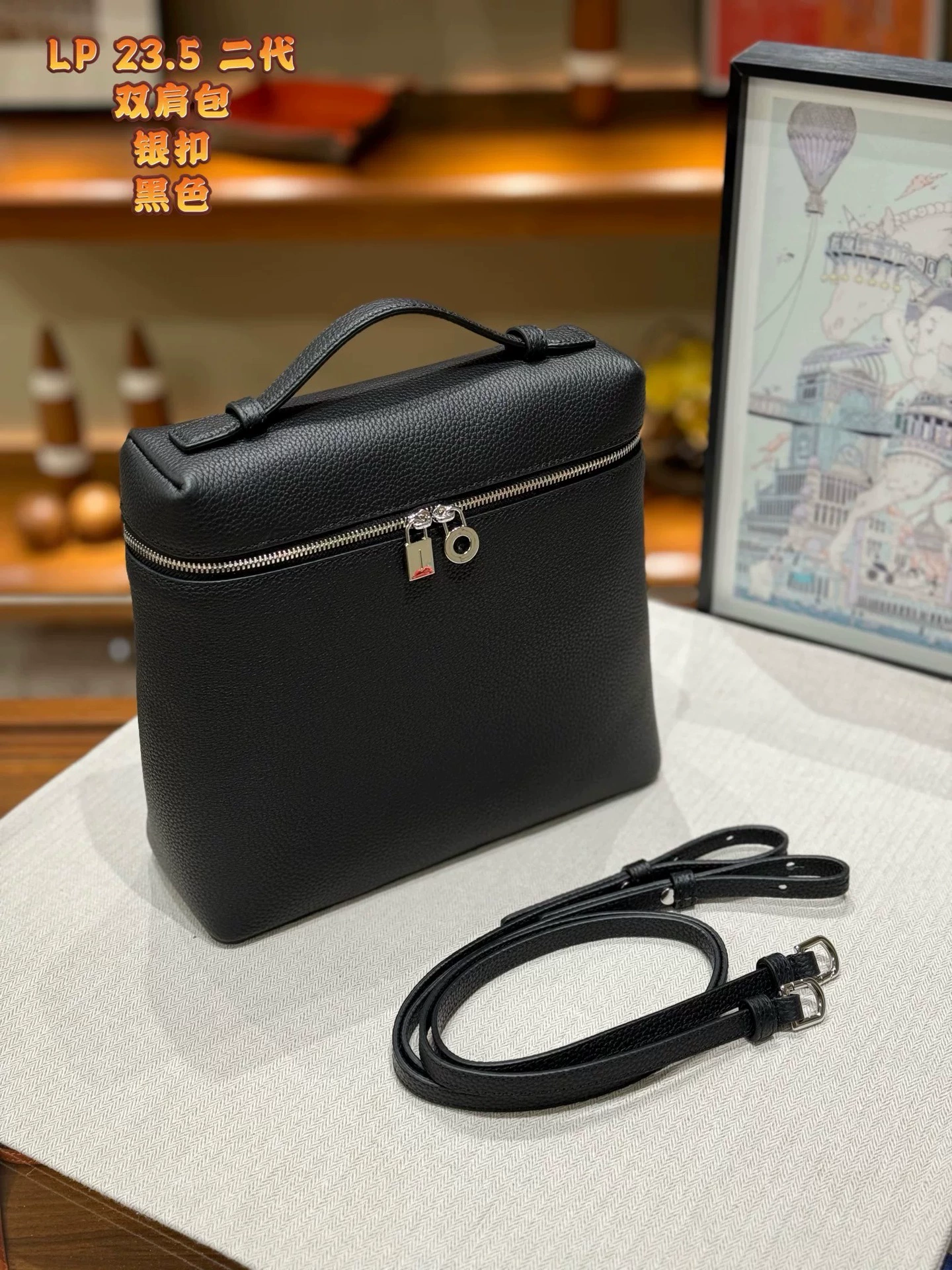 Quality backpack, shoulder bag, handheld capacious one-shoulder bag, genuine leather