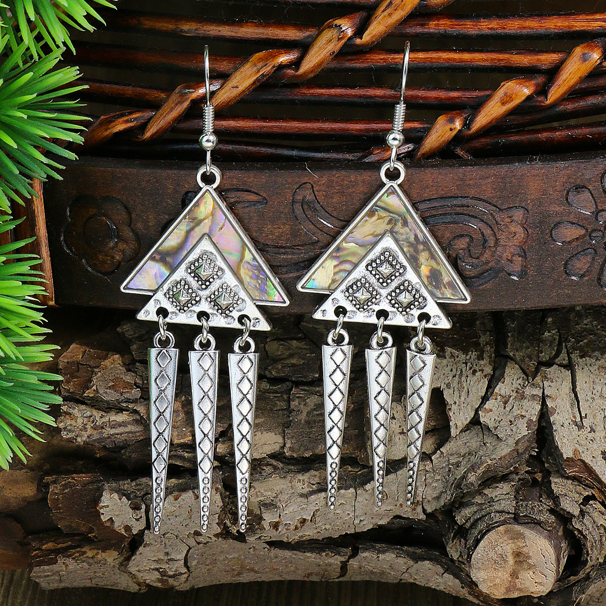 Drop Earrings Classification 1 Pair Ethnic Style Geometric Tassel Zinc Alloy Drop Earrings