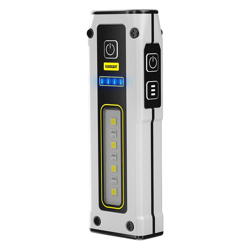 Nueva linterna de fuente de luz doble portátil transfronteriza TYPE-C luz de trabajo multifuncional de carga rápida con linterna de emergencia magnética