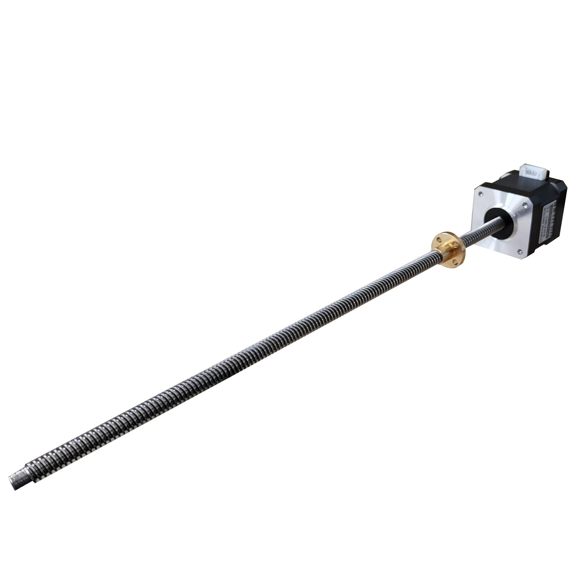 42直线丝杆电机 丝杆长306 导程4 带轴承档位 NEMA17 3D打印机 2A