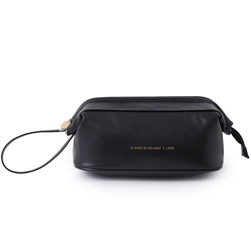 Nube de cosméticos bolsa de viaje portátil de gran capacidad de lavado bolsa de doble capa de alambre de acero maquillaje cuidado de la piel bolsa de almacenamiento