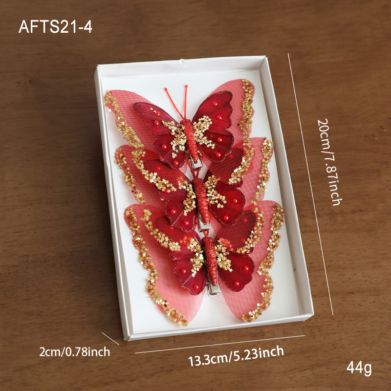 Mariposa roja A / 3 paquetes
