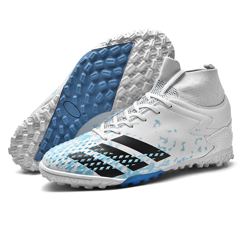 2022 transfronterizos nuevos zapatos de fútbol FGTF para hombres transpirable de alto top largo y corto de uñas zapatos de fútbol hierba zapatos de entrenamiento