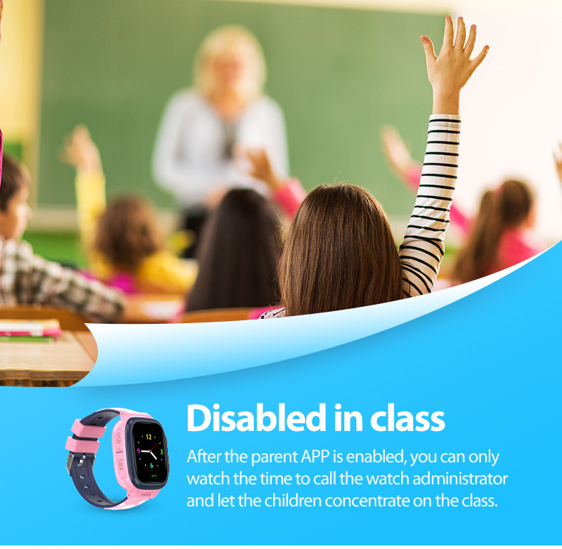 Reloj inteligente para niños Y92 con posicionamiento LBS + WiFi, resistente al agua, modo de espera prolongado, 680 MAH, varios idiomas_voghion.com