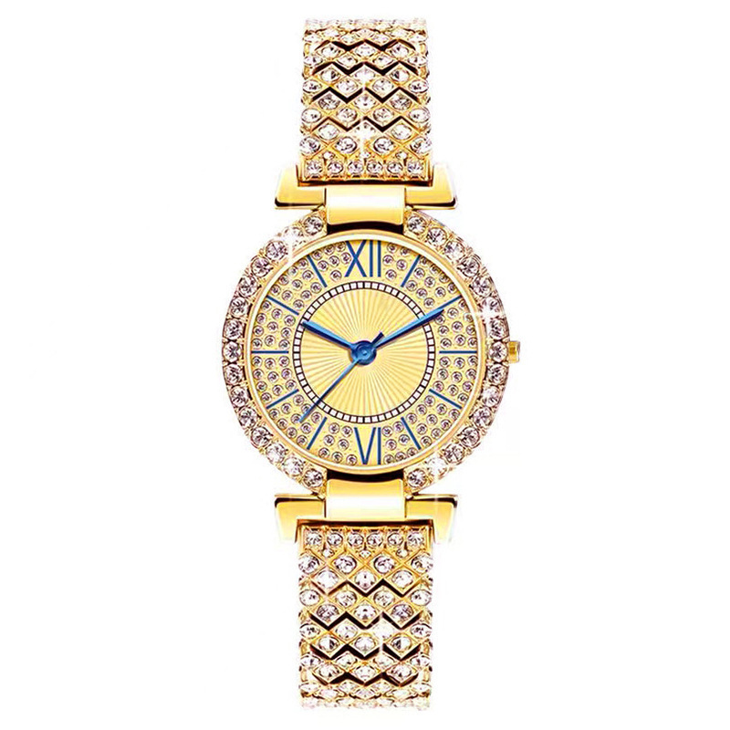 Women's Quartz Watch Sparkling Diamond Bracelet Style Elegance_voghion.com