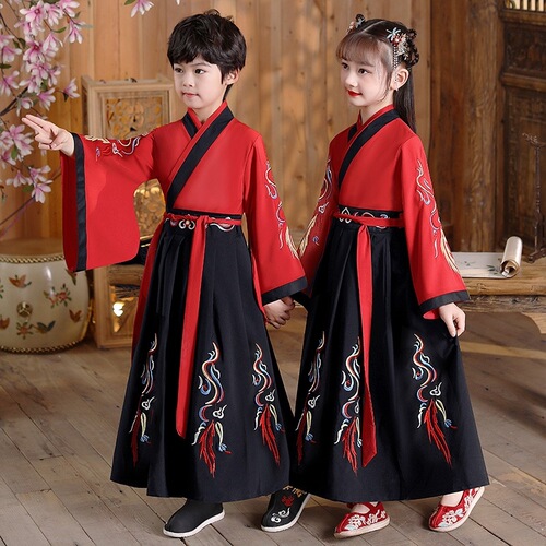 Hanfu, boys, Chinese culture, China style, ancient costumes, book boy costumes, three-character classics, disciple rules, children's performance uniforms, primary school students