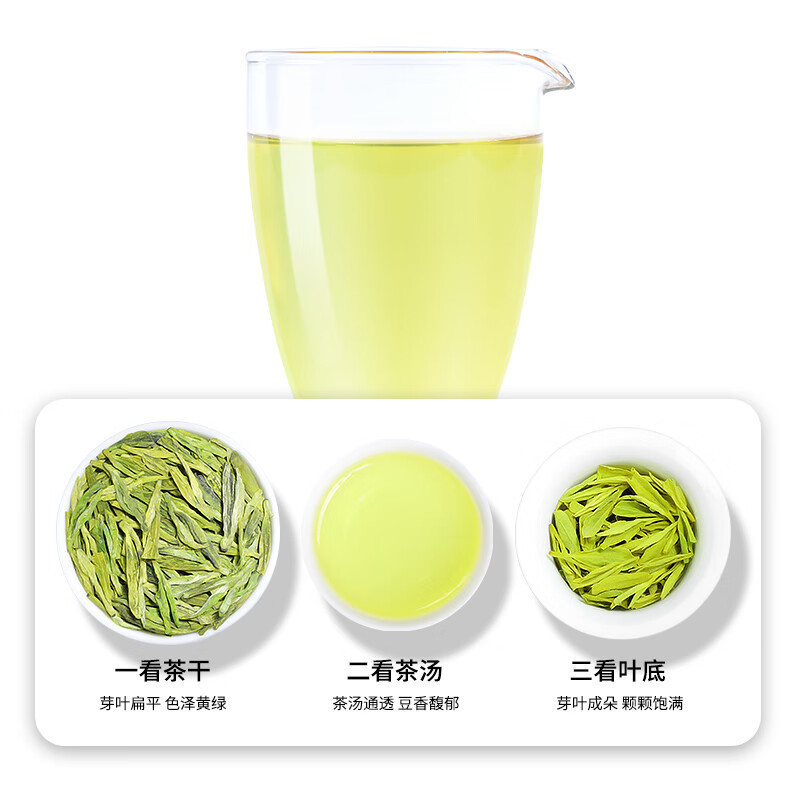 龍井緑茶 2024 新茶 本場浙江産 豆風味の若芽春茶 自分用茶 バルク 500g|undefined