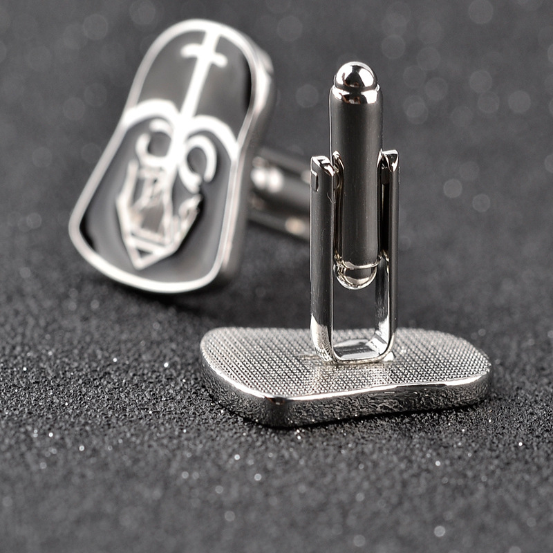 Neue farbe kristall manschettenknöpfe mode schwarz krieger herren hemd manschettenknöpfe_voghion.com