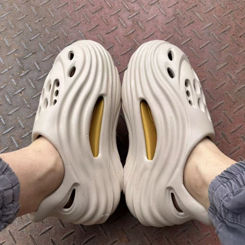 Тапочки с отверстиями для инопланетян, пляжные сандалии с защитой от запаха, уличная нескользящая обувь на толстой подошве