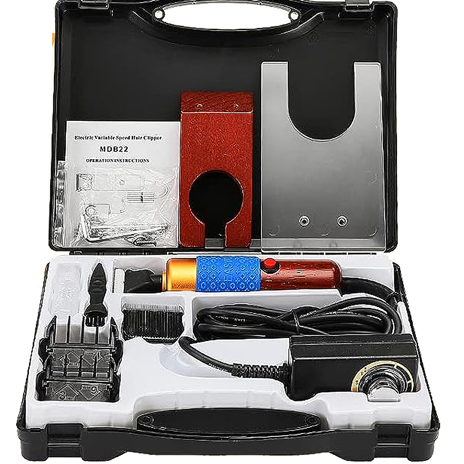 브래킷이있는 전기 클리퍼 완성 세트